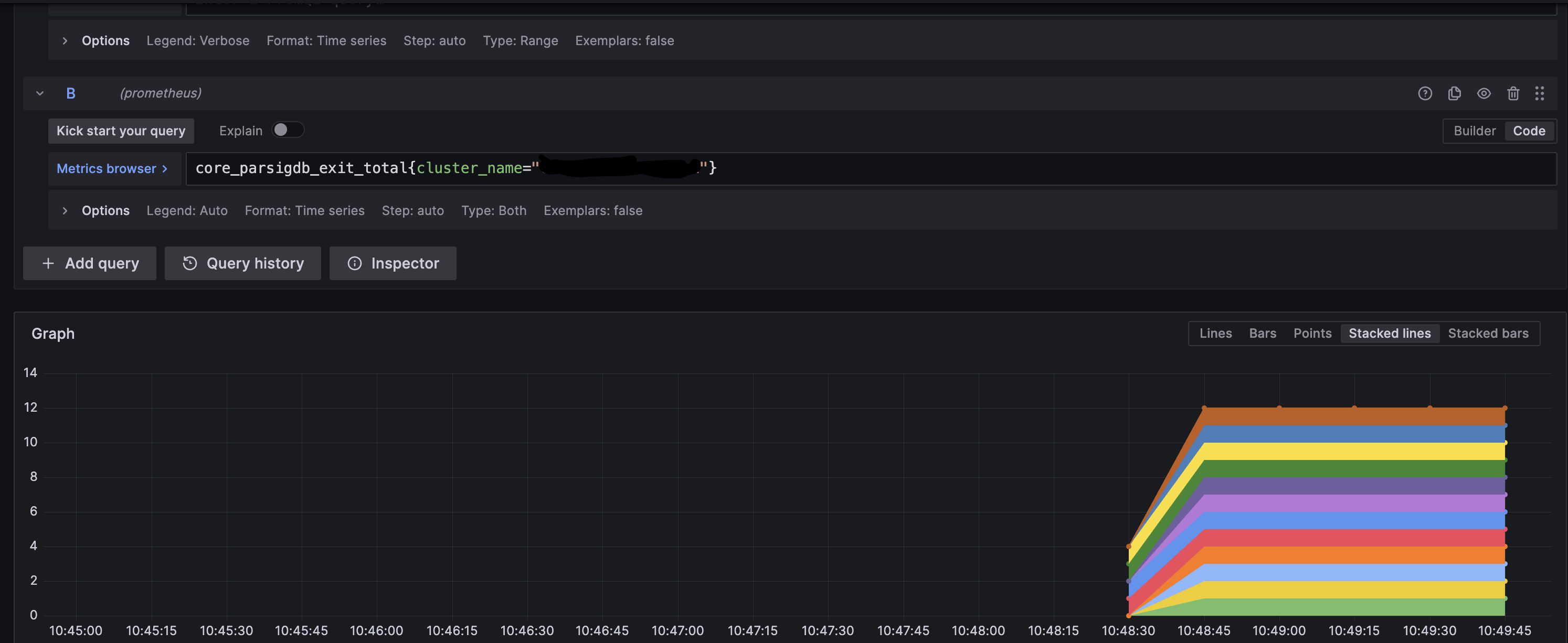 Screenshot: Operator 1 broadcasts an exit on validator client 1.